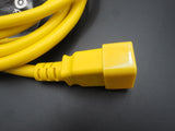 Dual C13 to C20 power cable, 12 awg, 2 meters, yellow PC-20213 - New